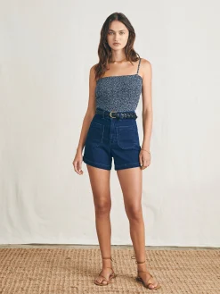 Women Faherty Brand Alisee Smocked Top -