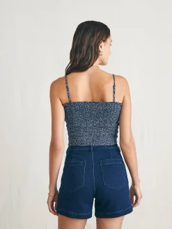 Women Faherty Brand Alisee Smocked Top -