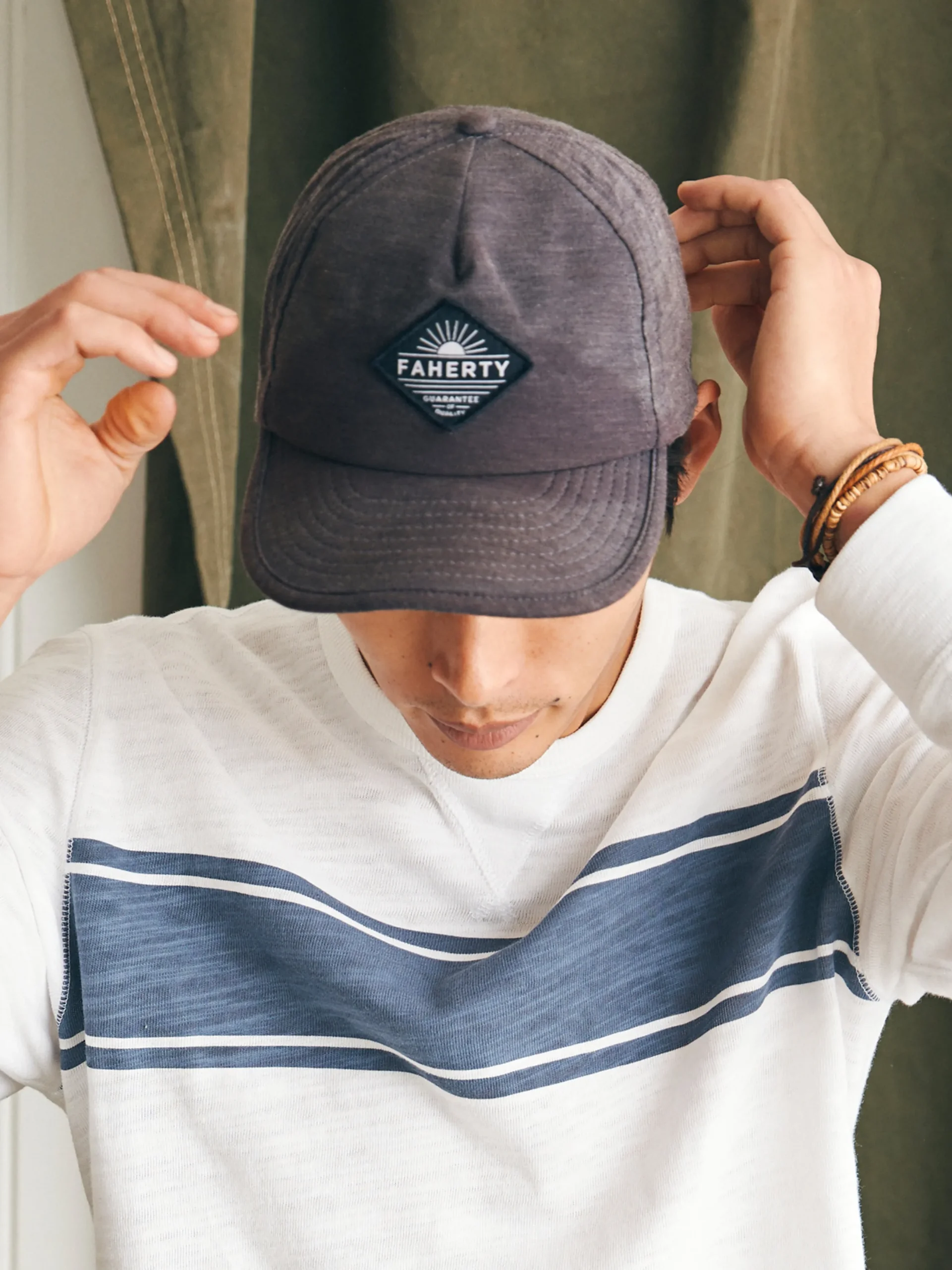 Faherty Brand All Day Front Seam Hat -