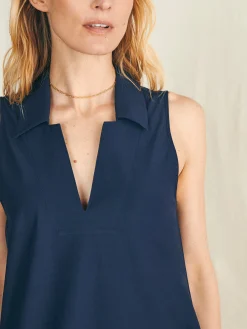 Women Faherty Brand All Day Polo Dress -