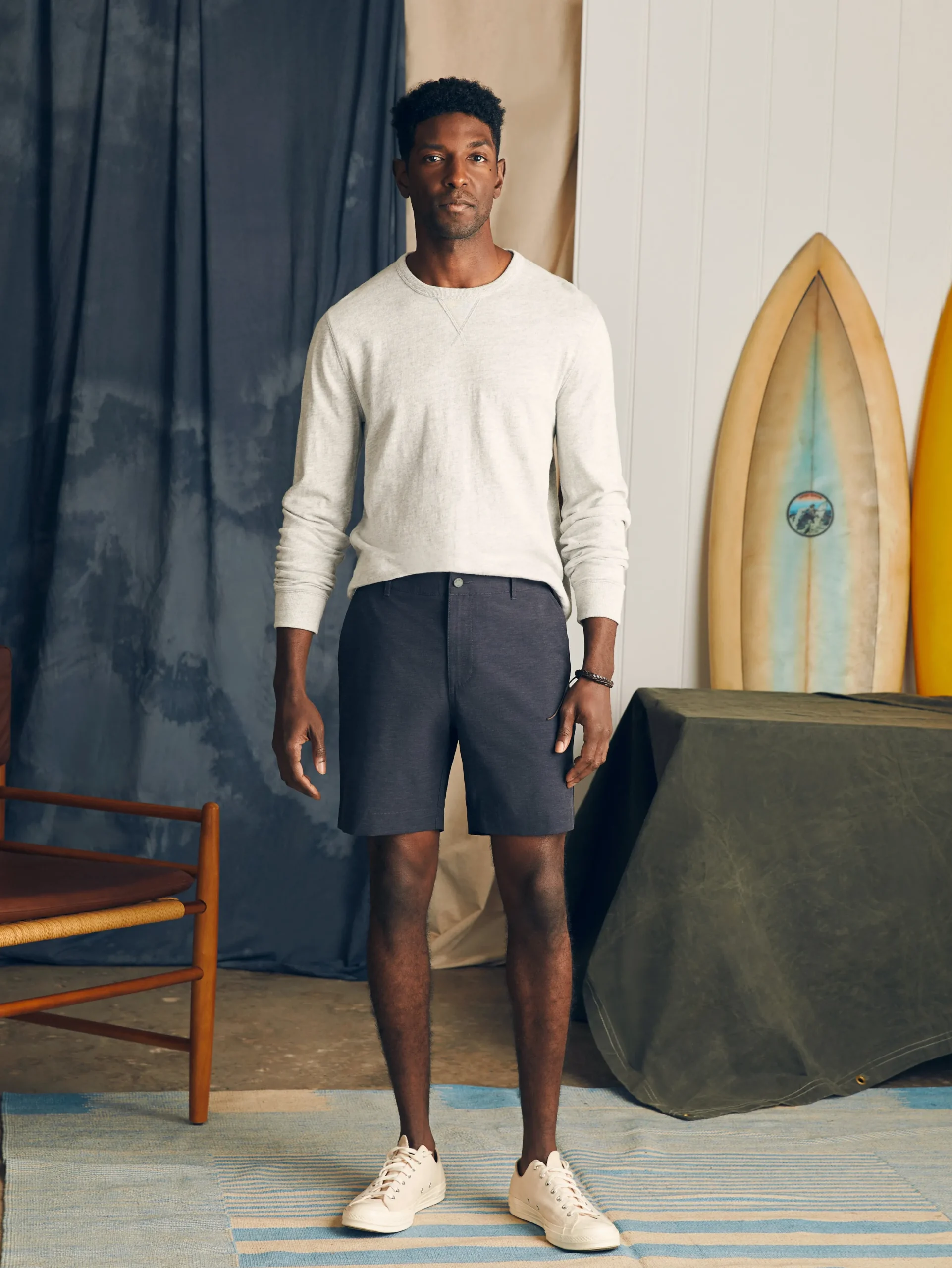 Faherty Brand All Day Shorts (7" Inseam) -