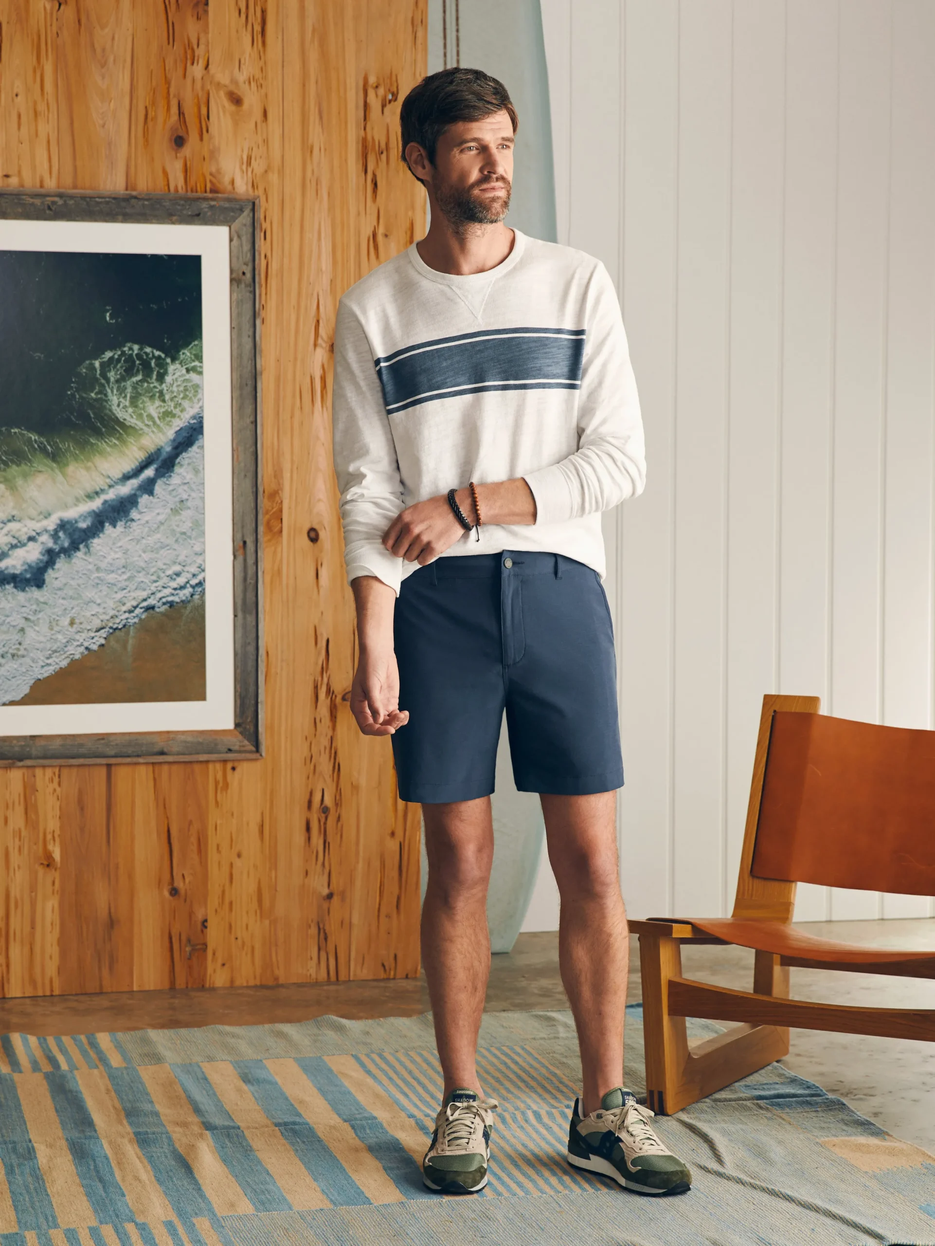 Faherty Brand All Day Shorts (7" Inseam) -