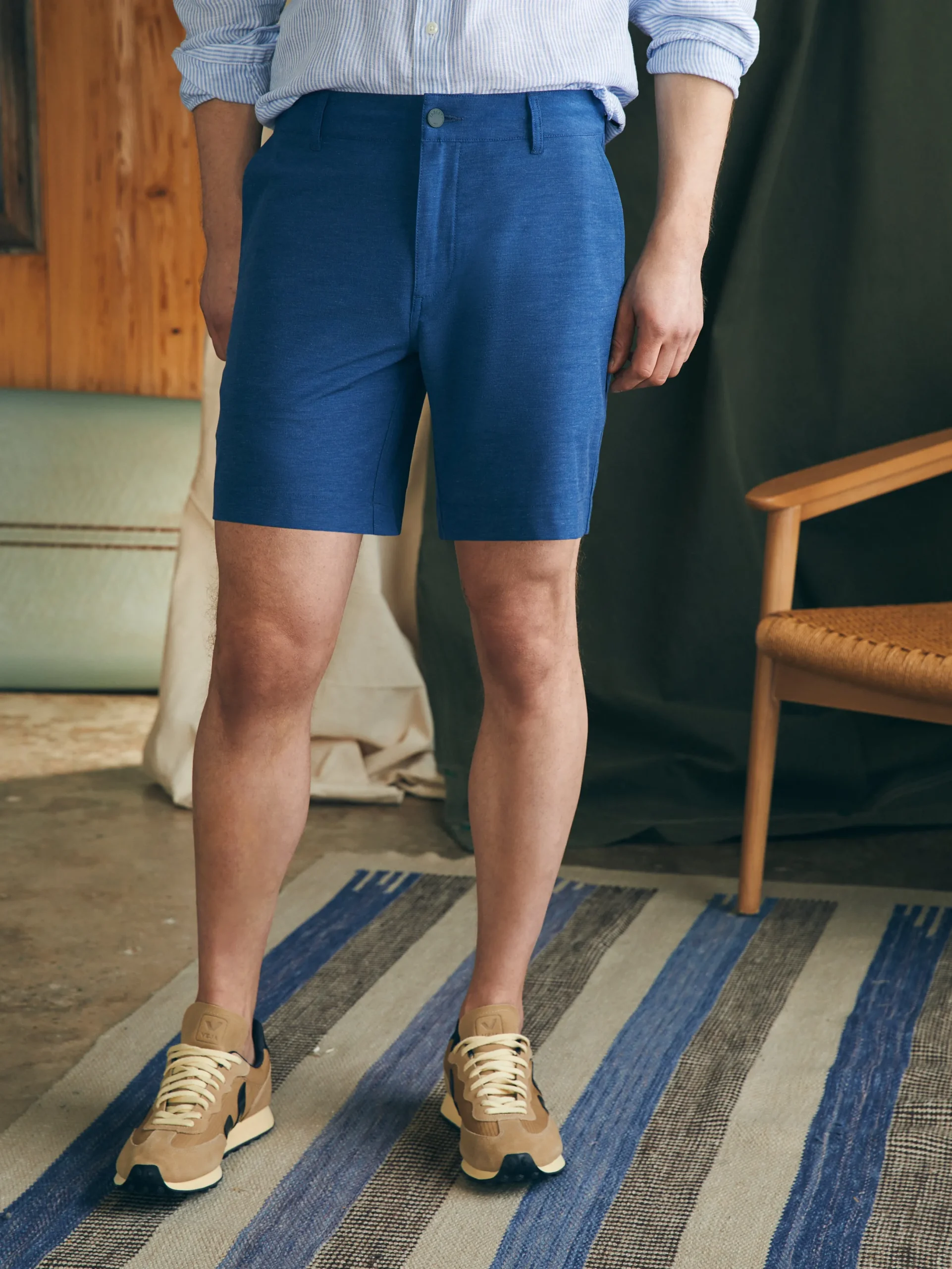 Faherty Brand All Day Shorts (7" Inseam) -
