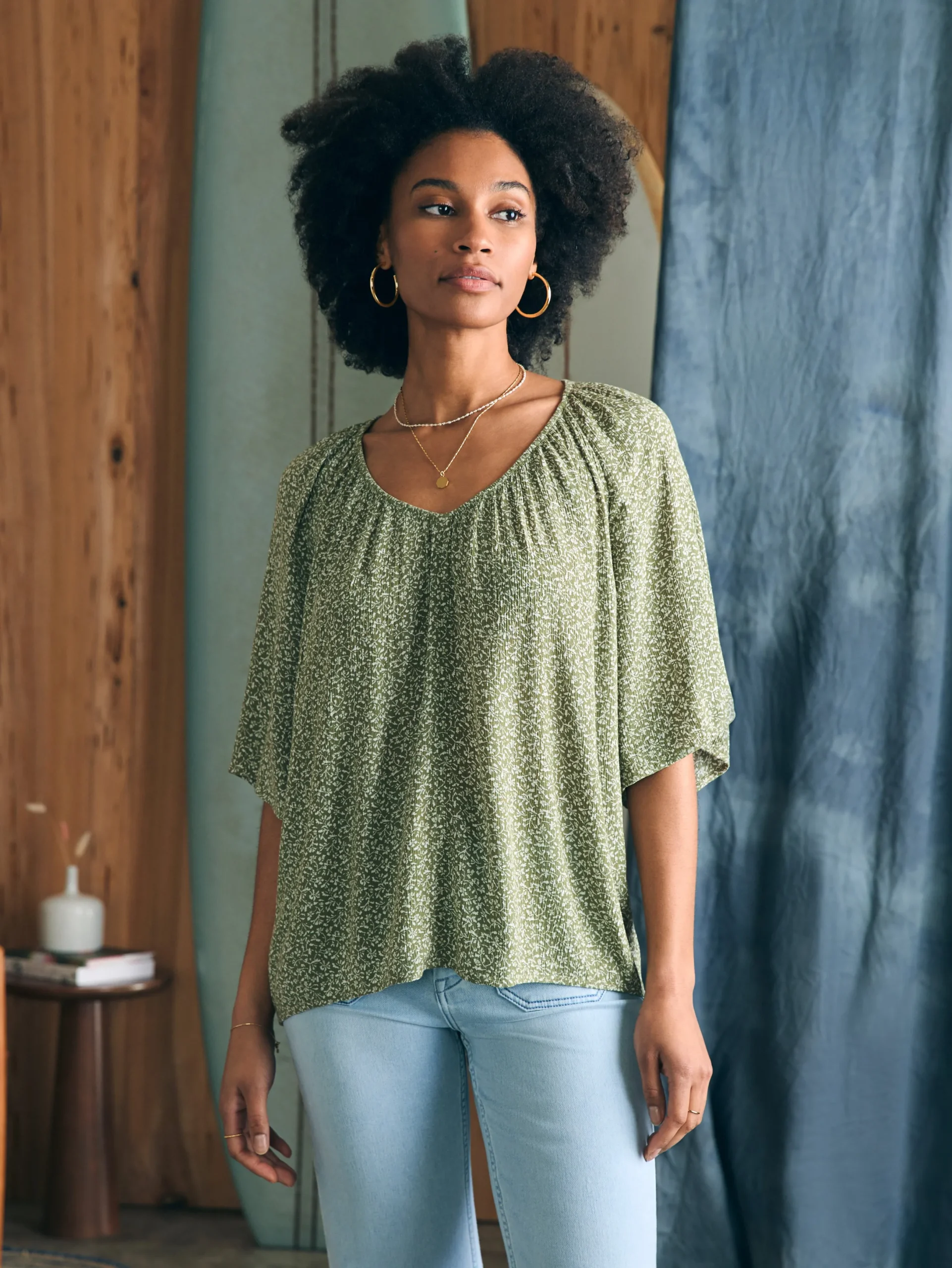 Women Faherty Brand Amira Top -
