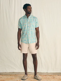 Faherty Brand Anna Kahalekulu Short-Sleeve Breeze Shirt -