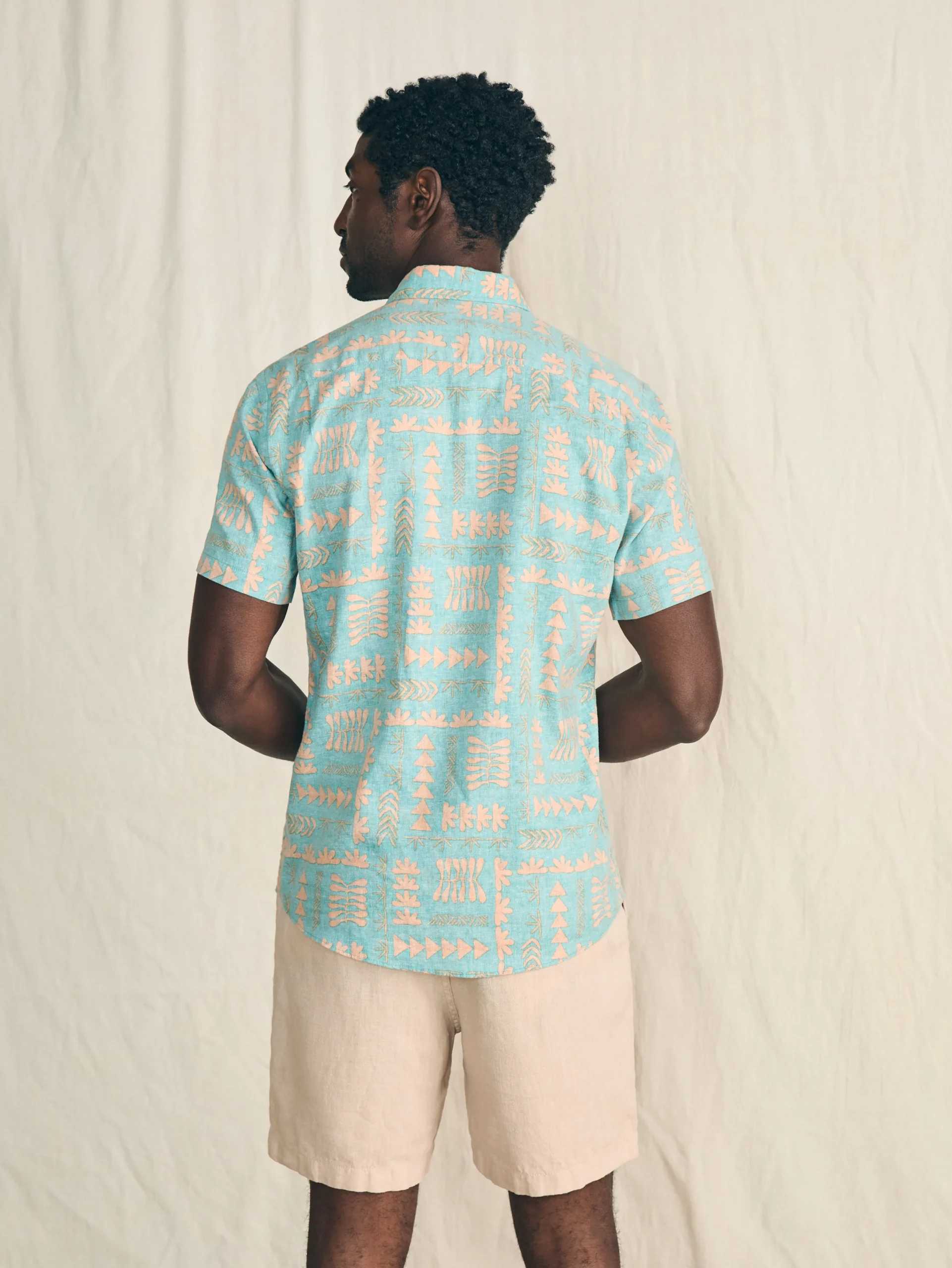 Faherty Brand Anna Kahalekulu Short-Sleeve Breeze Shirt -