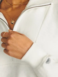 Women Faherty Brand Beach Fleece Quarter Zip -