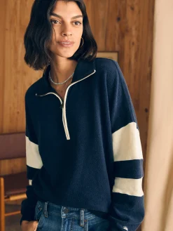 Women Faherty Brand Beach Fleece Quarter Zip -