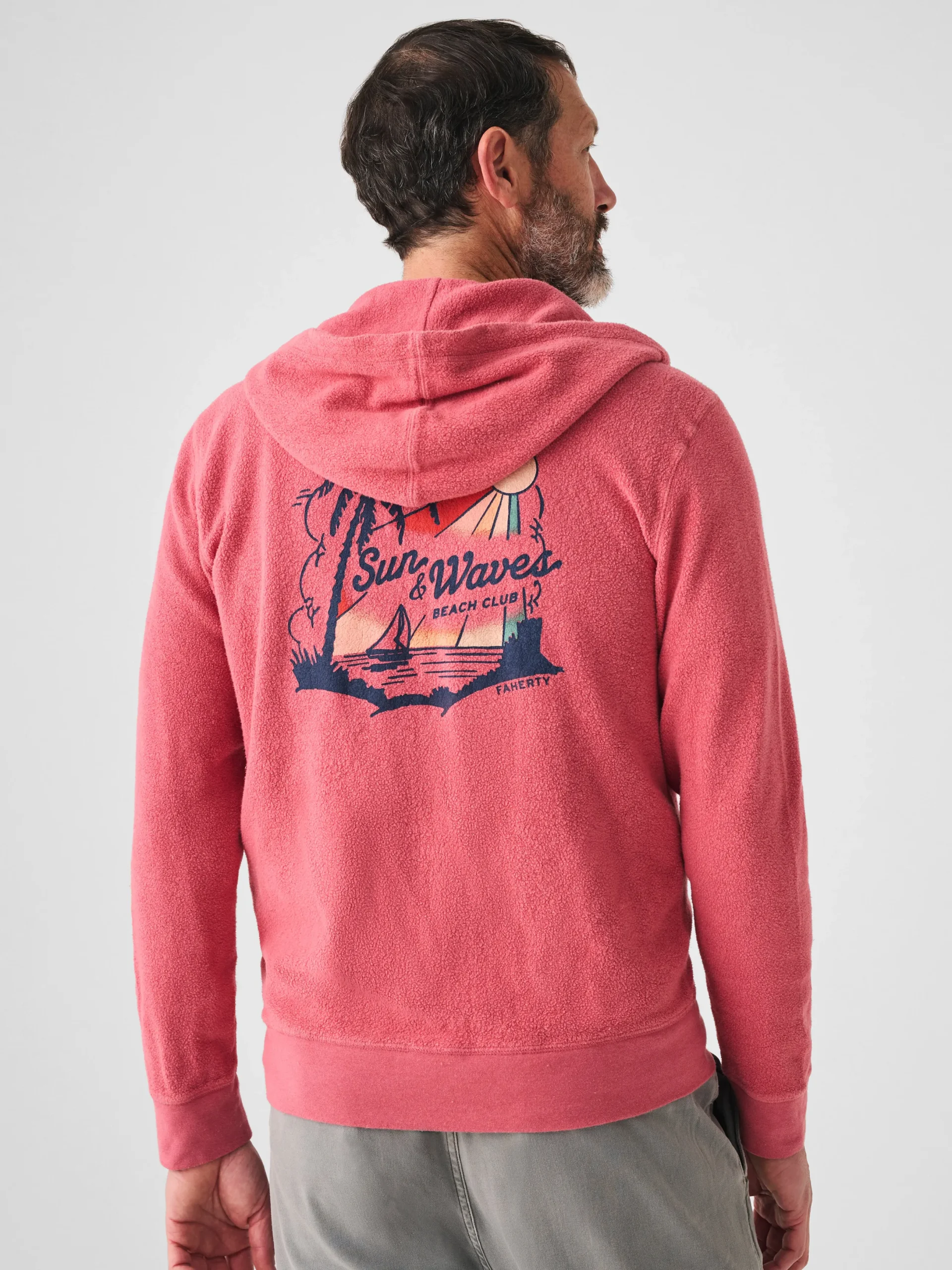 Faherty Brand Beach Fleece Zip Hoodie -