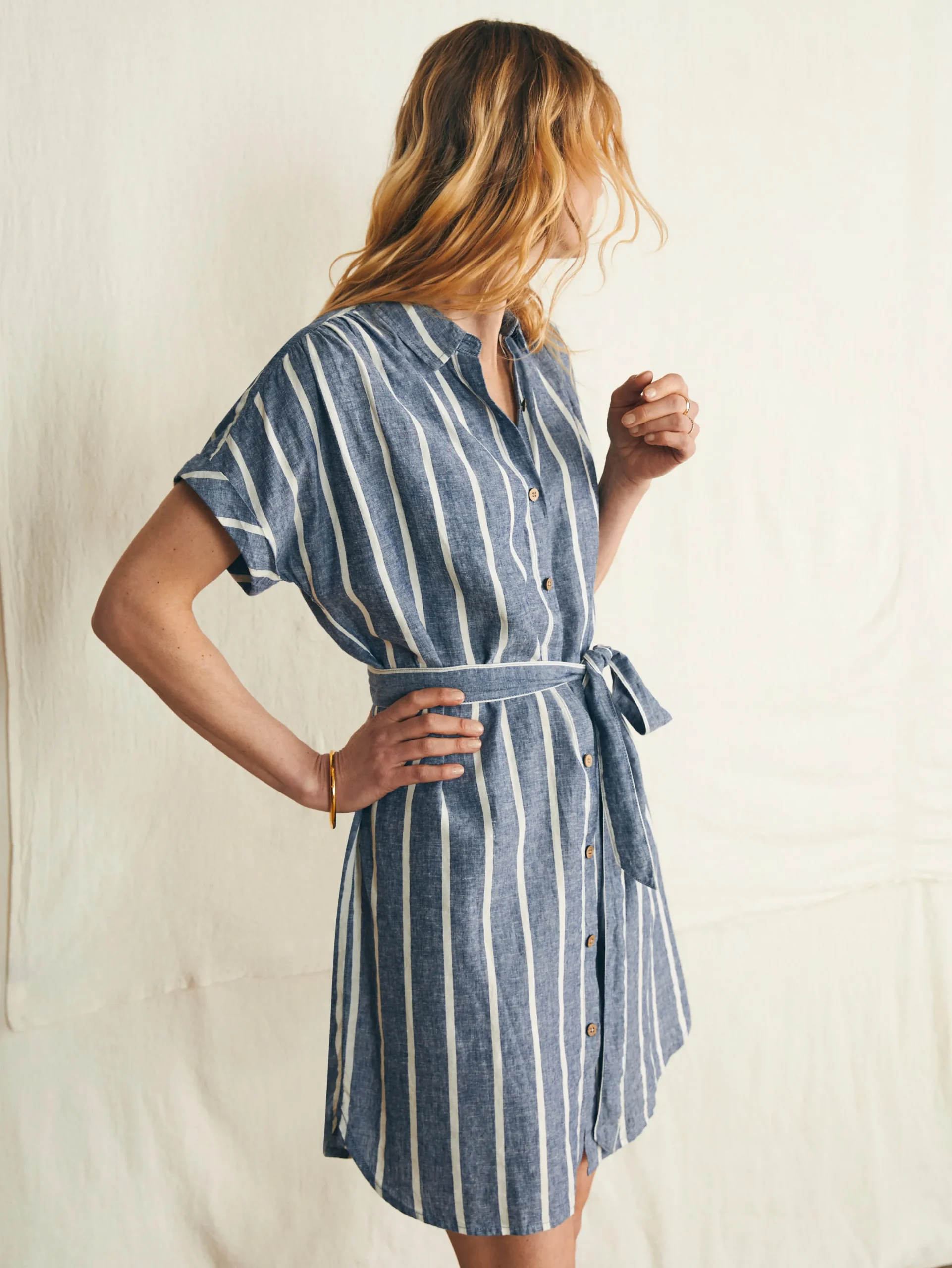 Women Faherty Brand Breeze Shirtdress -