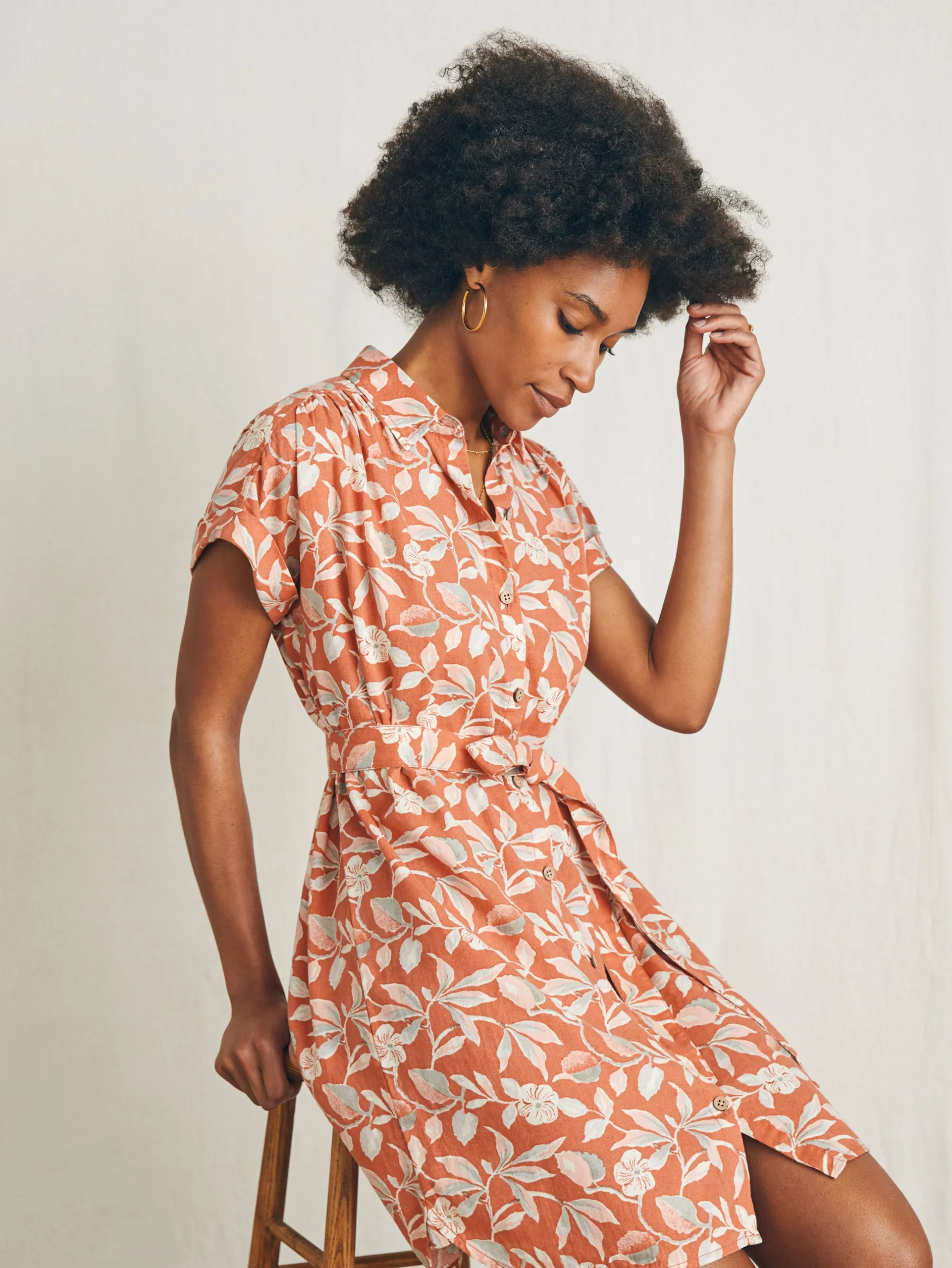 Women Faherty Brand Breeze Shirtdress -