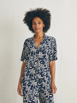 Women Faherty Brand Cabana Camp Shirt -