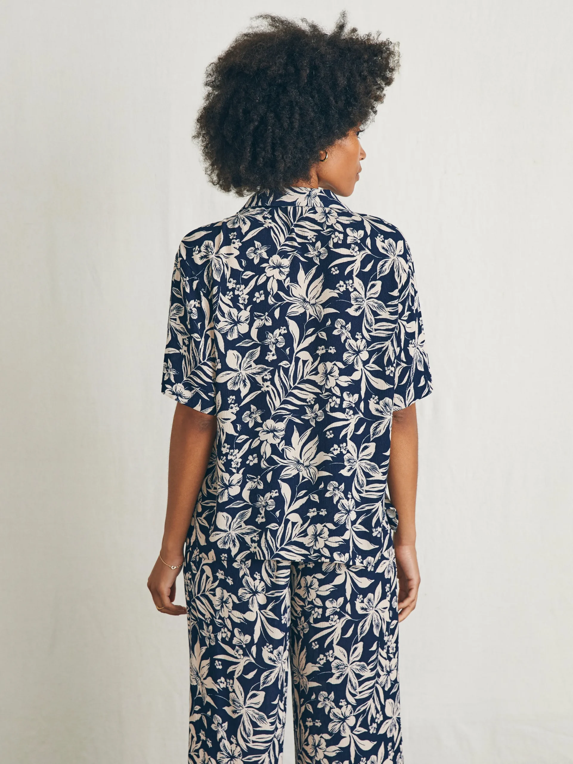 Women Faherty Brand Cabana Camp Shirt -