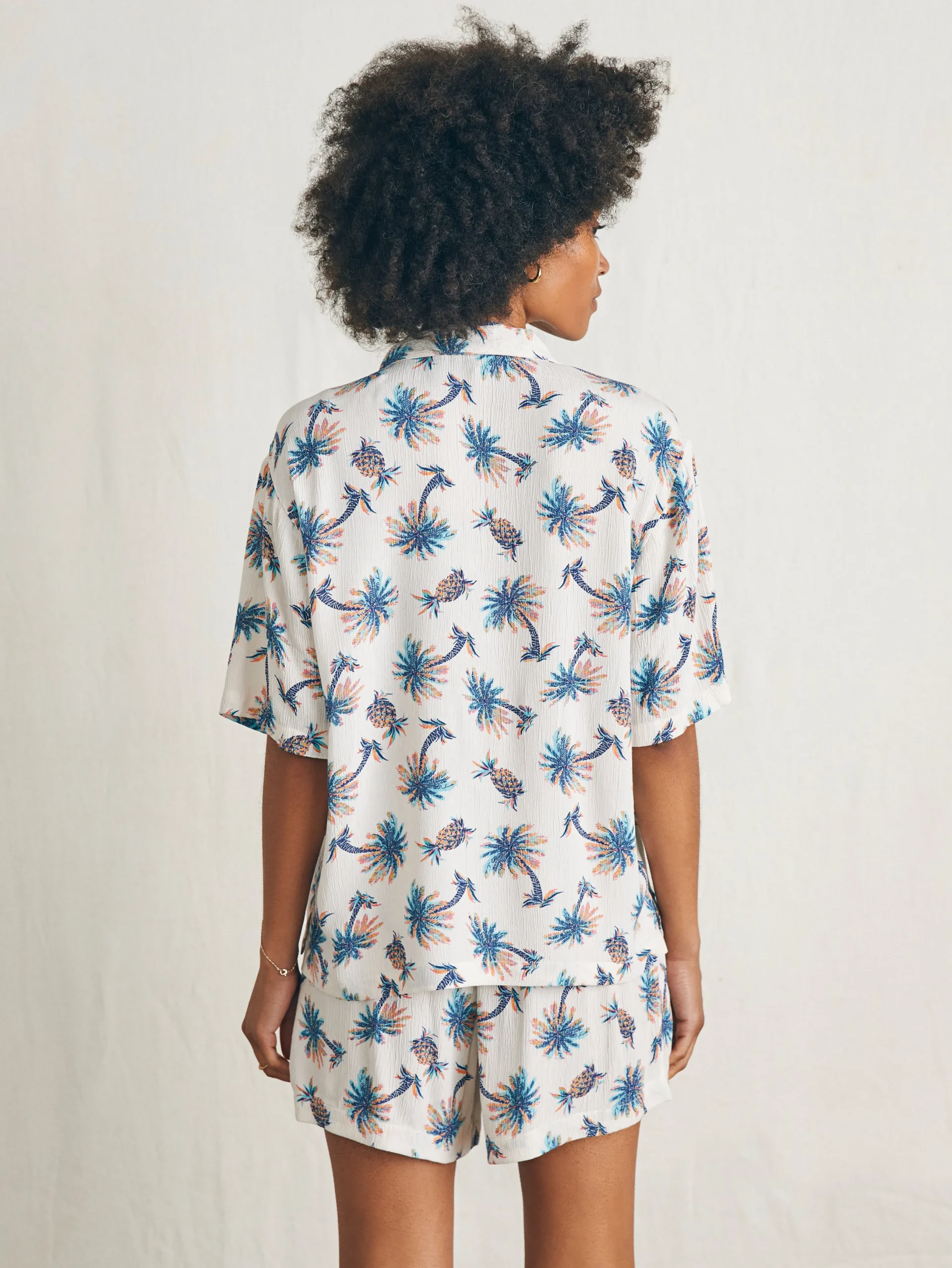 Women Faherty Brand Cabana Camp Shirt -