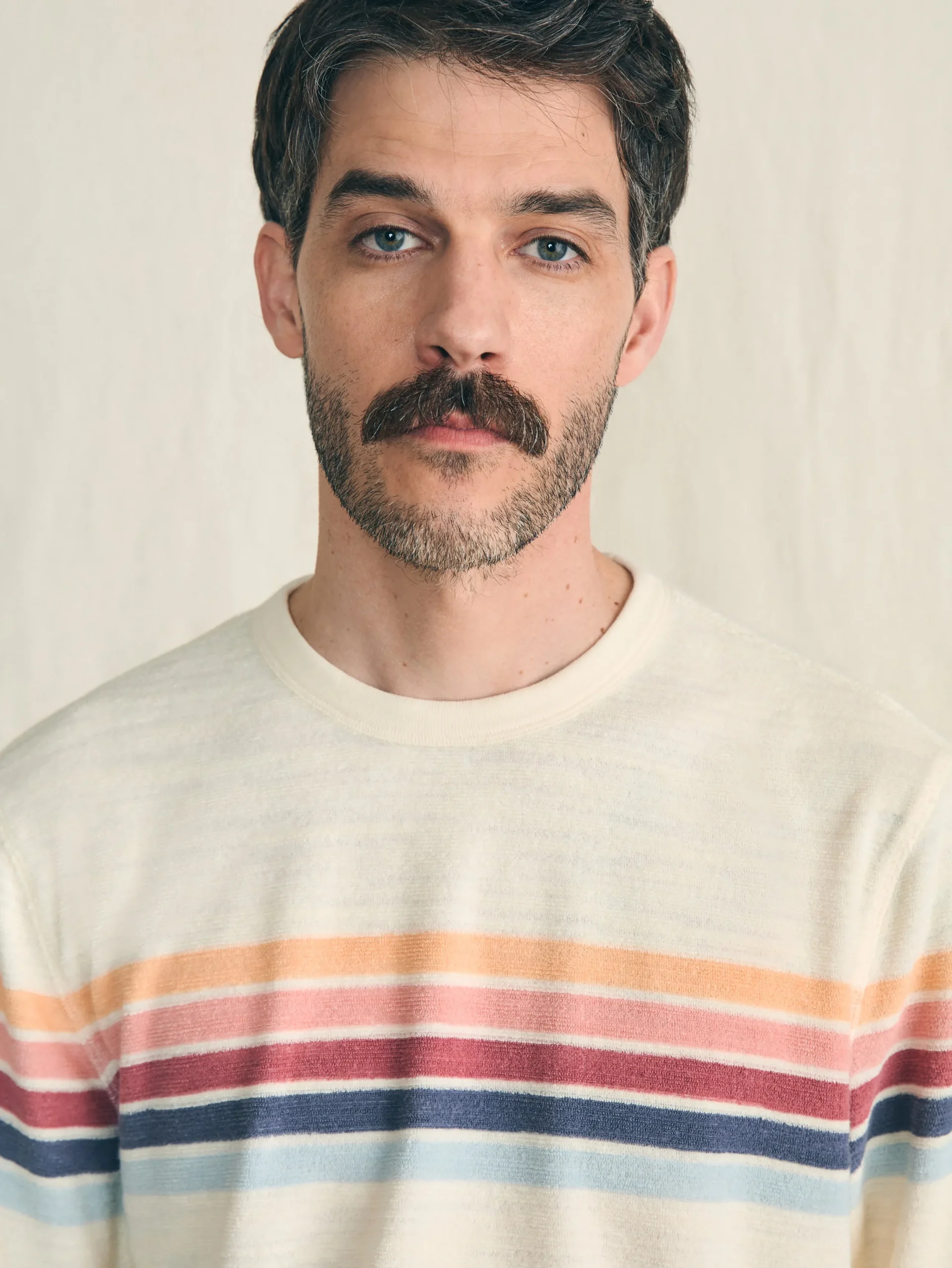 Faherty Brand Cabana Towel Terry Crewneck -