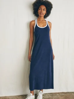 Women Faherty Brand Cabana Towel Terry Dress -