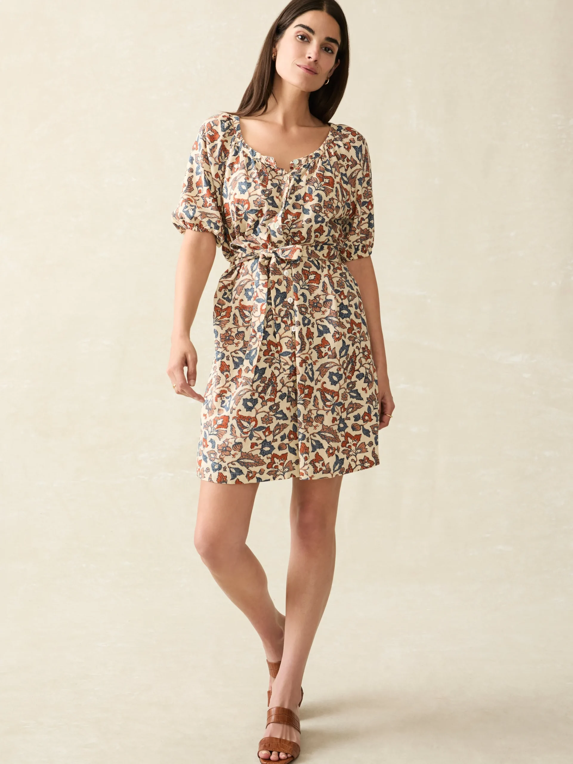 Women Faherty Brand Carmel Mini Dress -