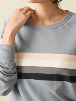 Women Faherty Brand Coastal Cloud Crew -