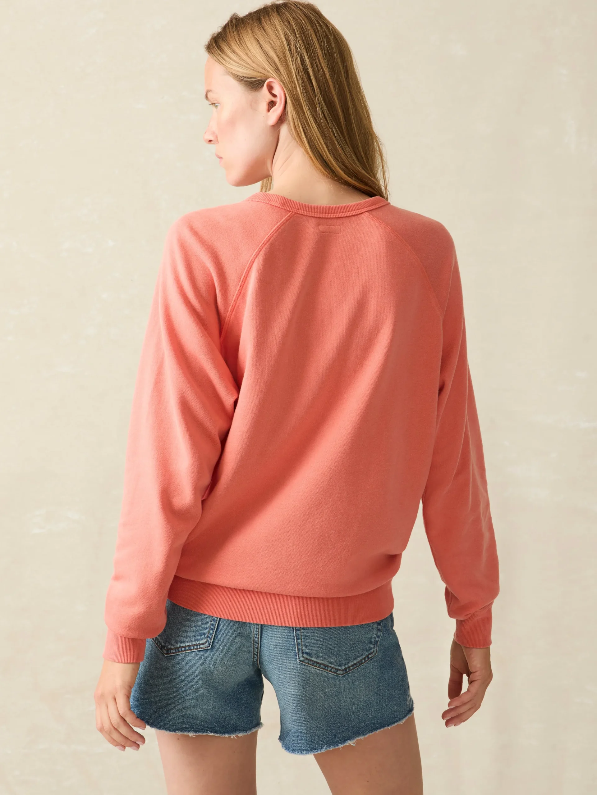 Women Faherty Brand Coastal Cloud Crew -