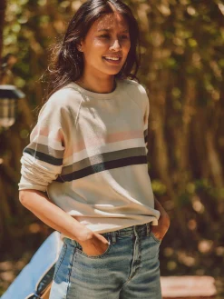Women Faherty Brand Coastal Cloud Crew -