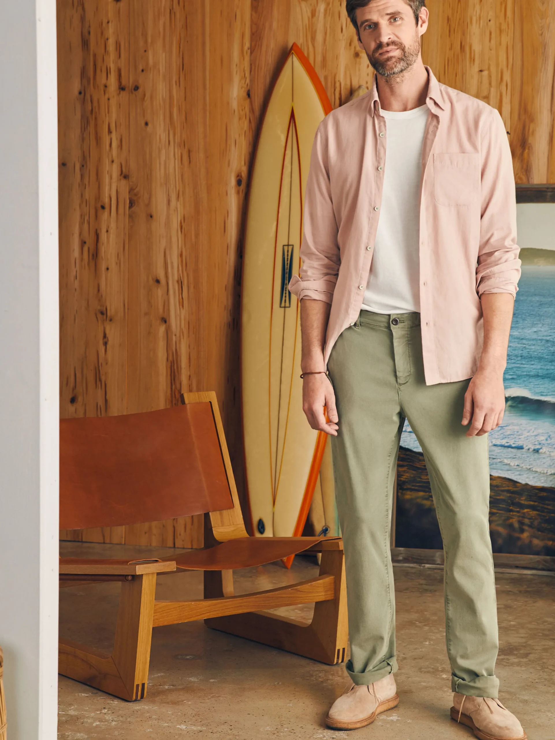 Faherty Brand Coastline Stretch Chino (32" Inseam) -