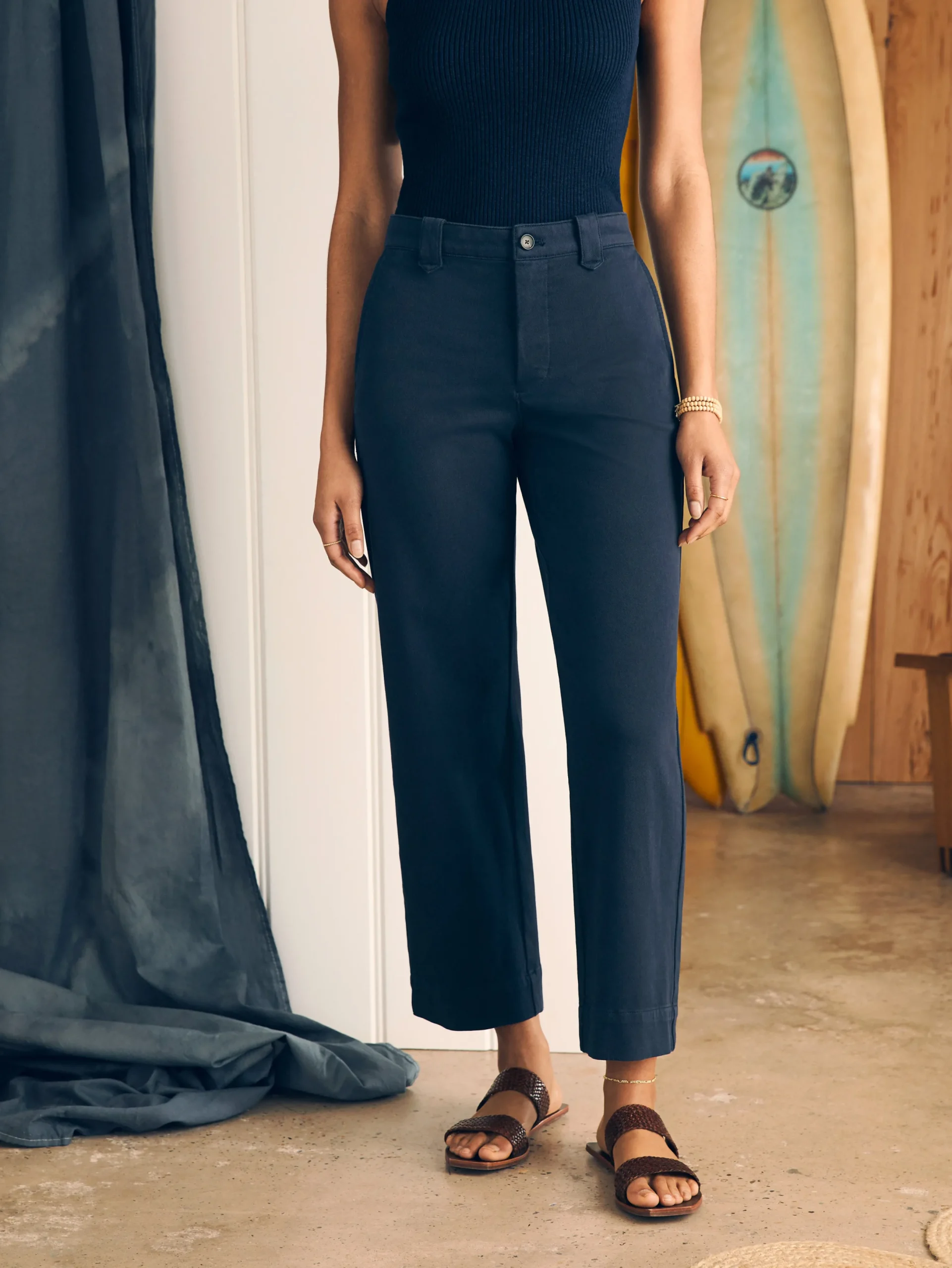 Women Faherty Brand Coastline Stretch Chino -