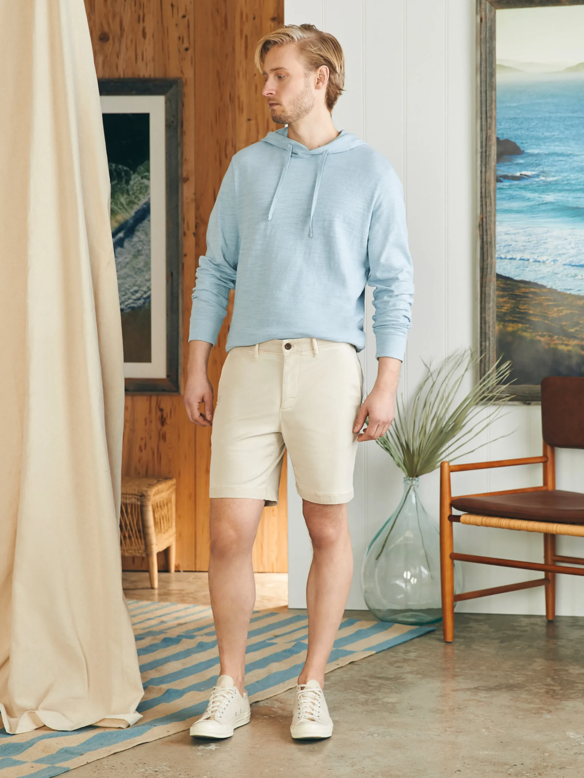 Faherty Brand Coastline Stretch Chino Short (8" Inseam) -