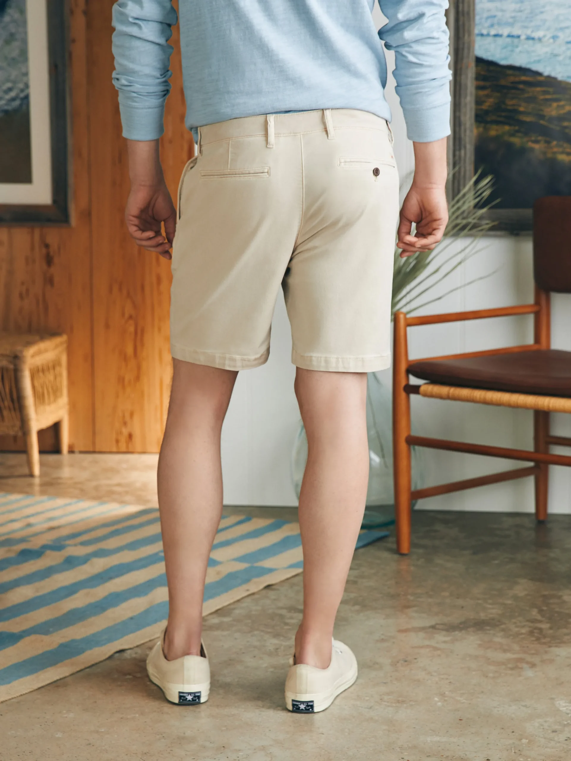 Faherty Brand Coastline Stretch Chino Short (8" Inseam) -