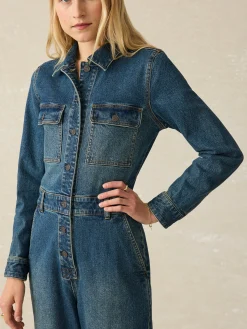 Women Faherty Brand Denim Michelle Jumpsuit -