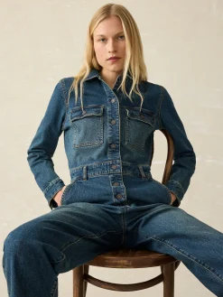 Women Faherty Brand Denim Michelle Jumpsuit -