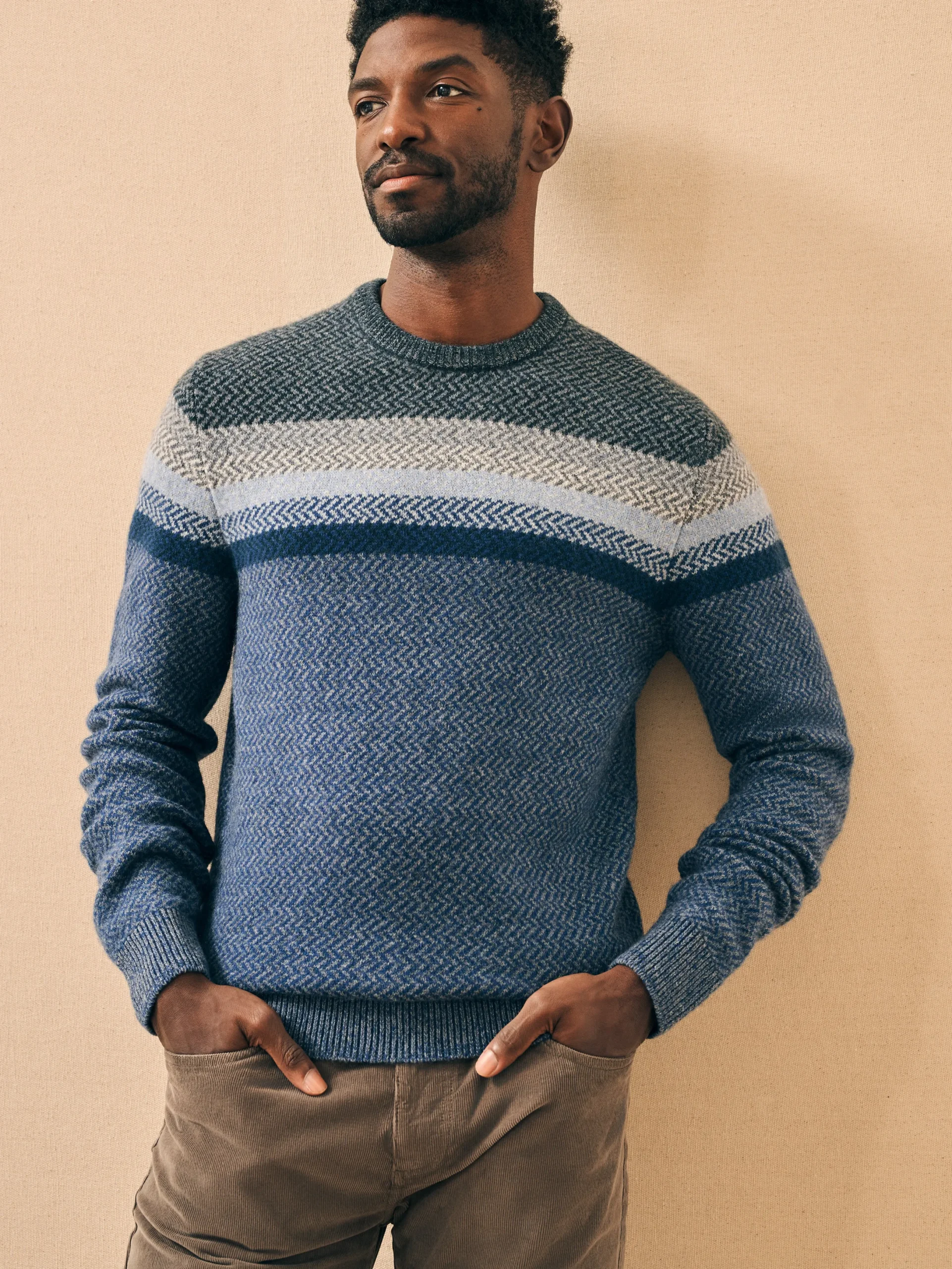 Faherty Brand Donegal Ombre Crew -