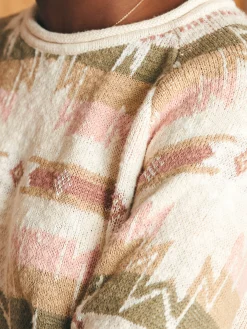 Women Faherty Brand Doug Good Feather Cotton Slub Pullover -