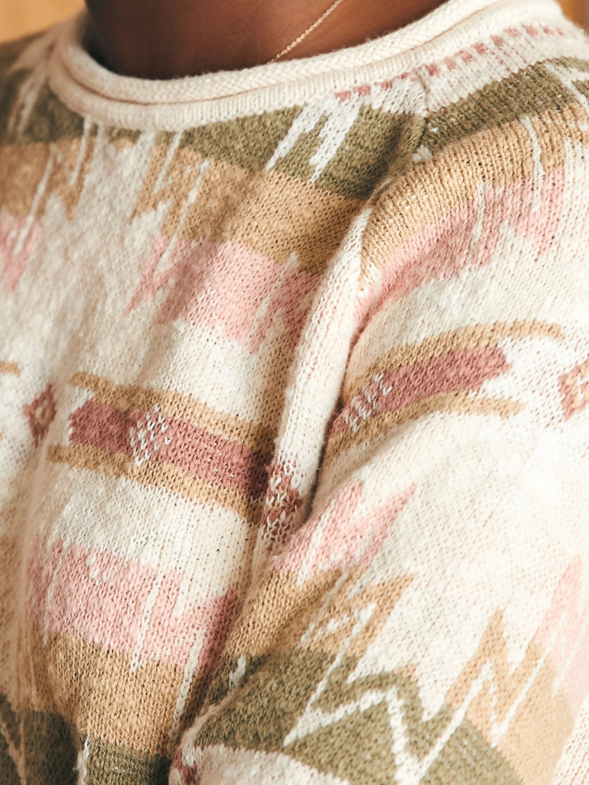 Women Faherty Brand Doug Good Feather Cotton Slub Pullover -