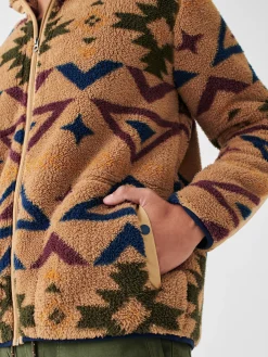 Faherty Brand Doug Good Feather High Pile Fleece Full Zip -