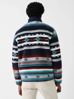 Faherty Brand Doug Good Feather High Pile Fleece Popover -