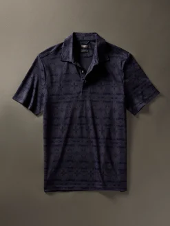 Faherty Brand Doug Good Feather Movement™ Short-Sleeve Pique Polo -