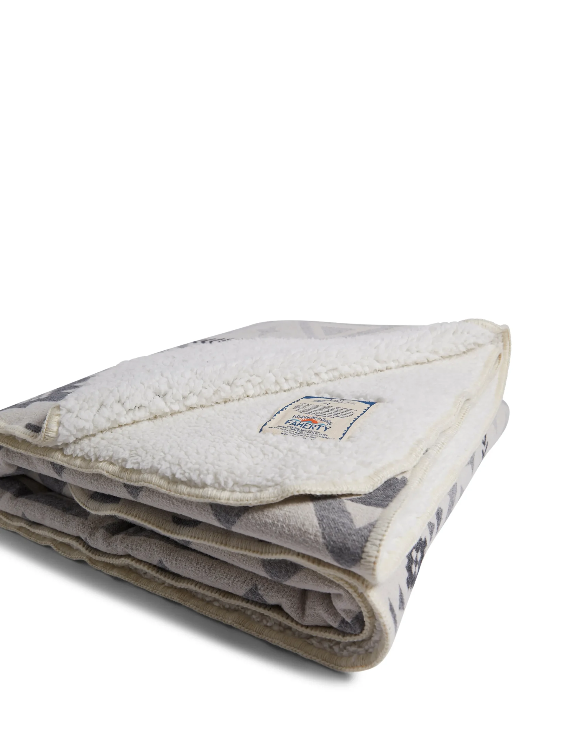Women Faherty Brand Doug Good Feather Recycled High Pile Fleece Blanket -