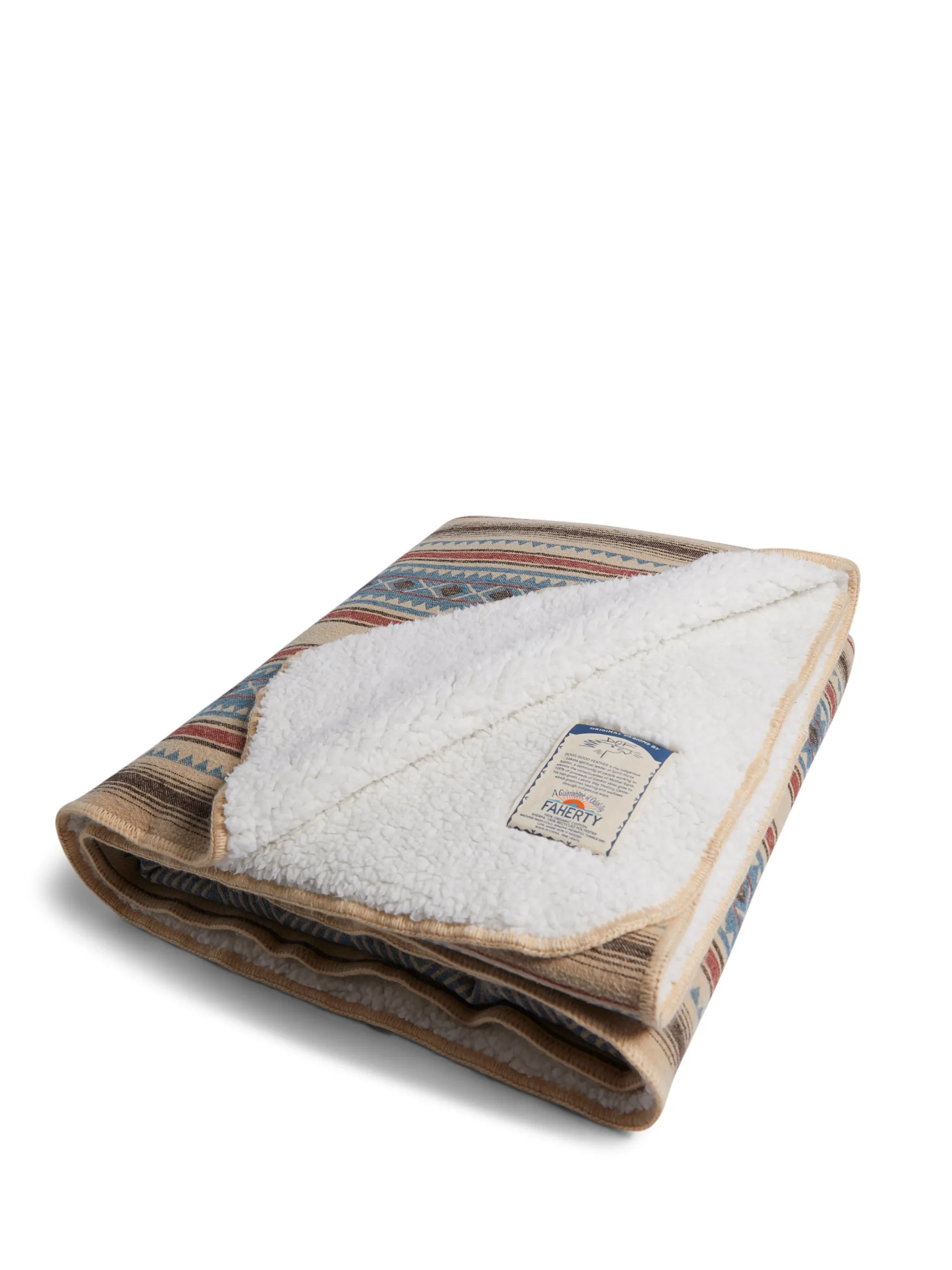 Women Faherty Brand Doug Good Feather Recycled High Pile Fleece Blanket -