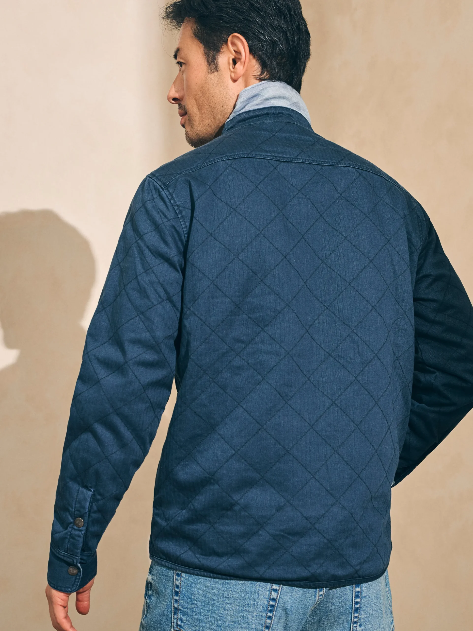 Faherty Brand Doug Good Feather Reversible Bondi Jacket -