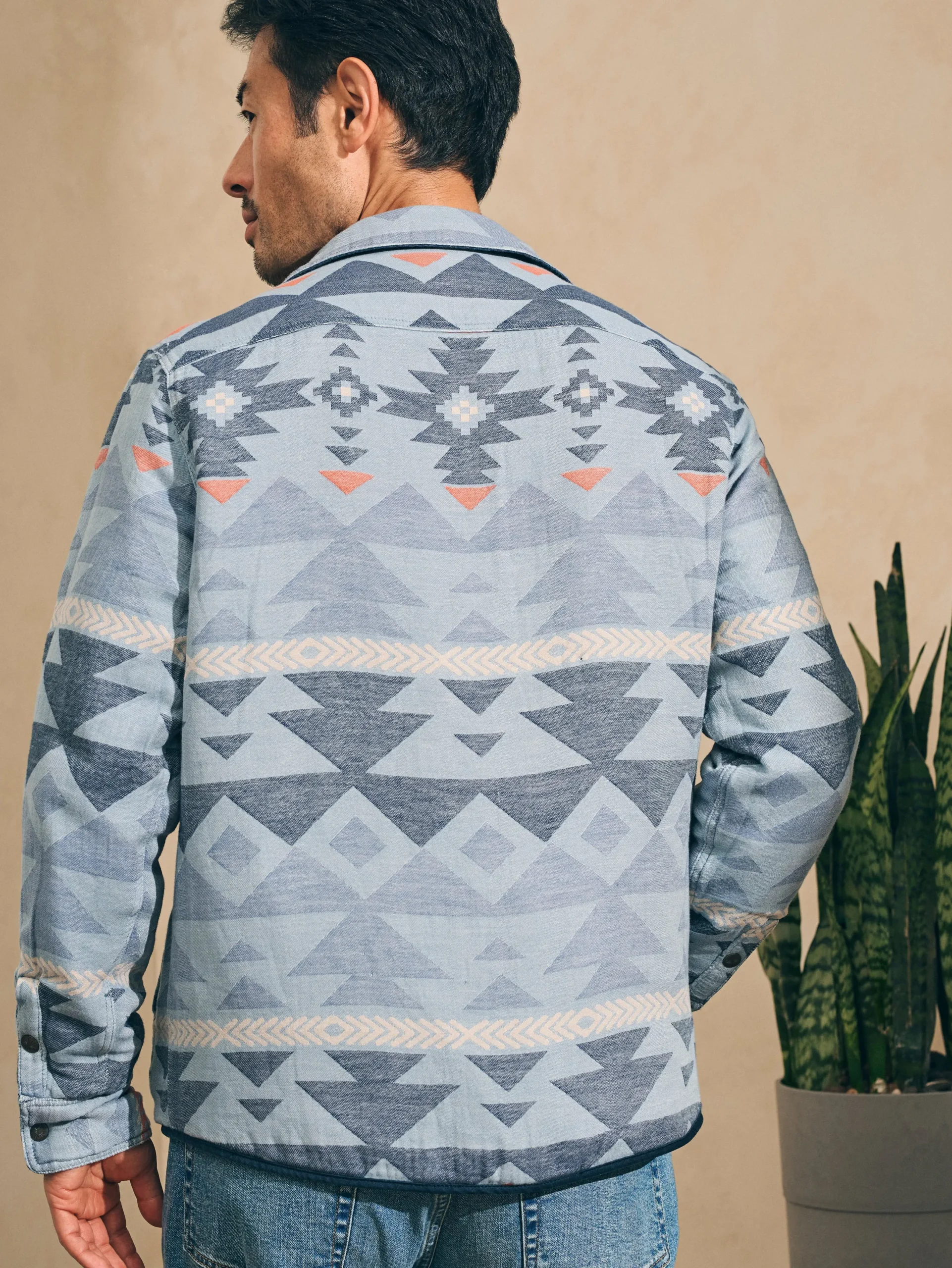 Faherty Brand Doug Good Feather Reversible Bondi Jacket -