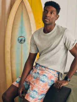Faherty Brand Doug Good Feather Shorelite Active Swim Short (7" Inseam) -