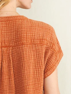 Women Faherty Brand Dream Cotton Gauze Desmond Top -