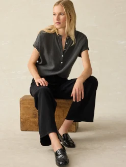 Women Faherty Brand Dream Cotton Gauze Desmond Top -