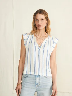 Women Faherty Brand Dream Cotton Gauze Dylan Top -