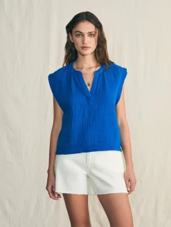 Women Faherty Brand Dream Cotton Gauze Dylan Top -