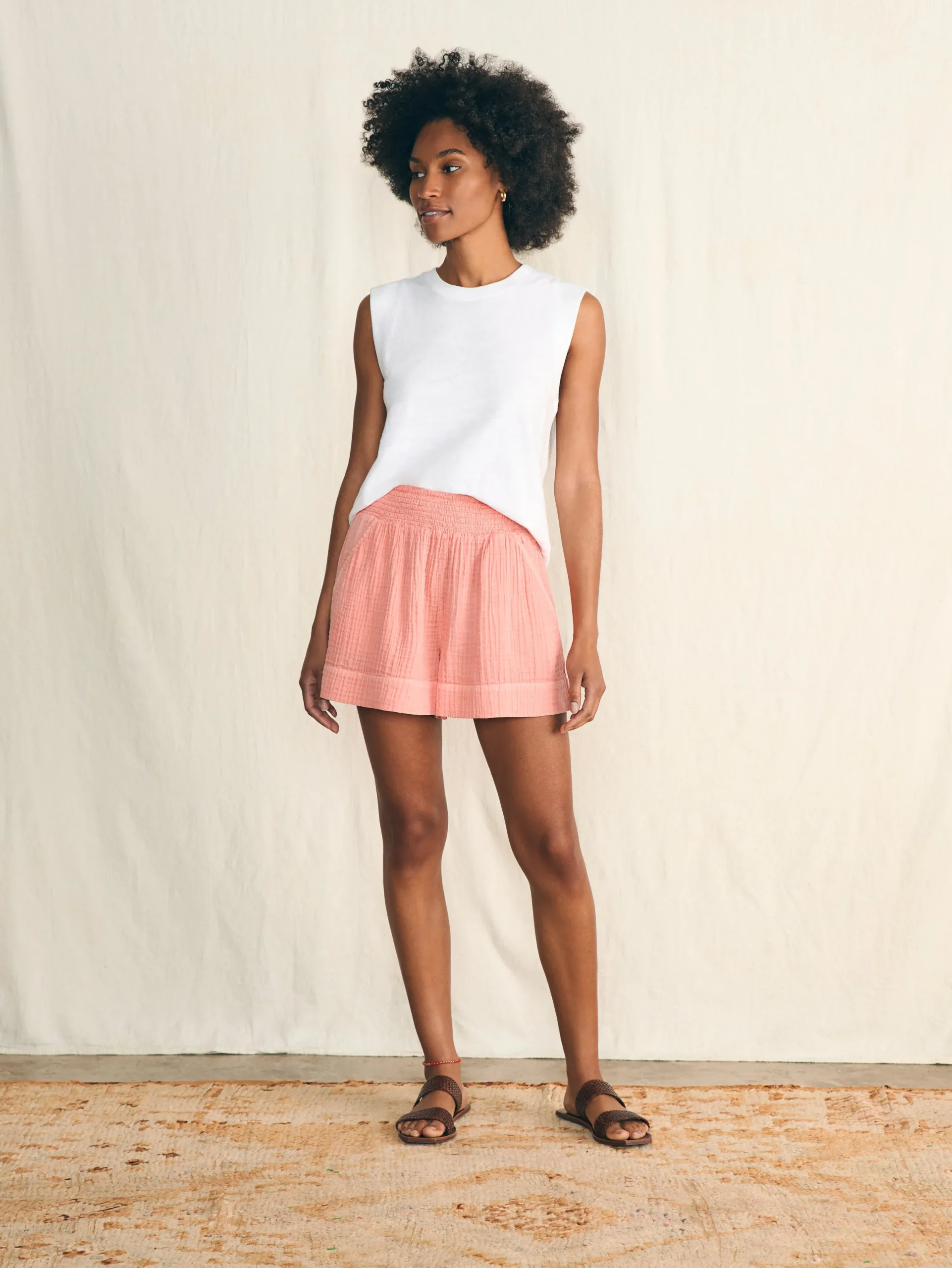 Women Faherty Brand Dream Cotton Gauze Short -