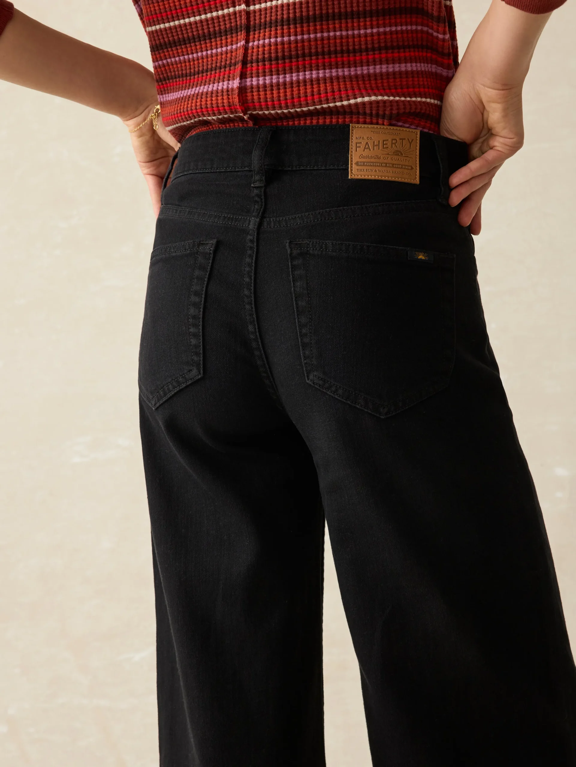 Women Faherty Brand Dream Jean Wide Leg -