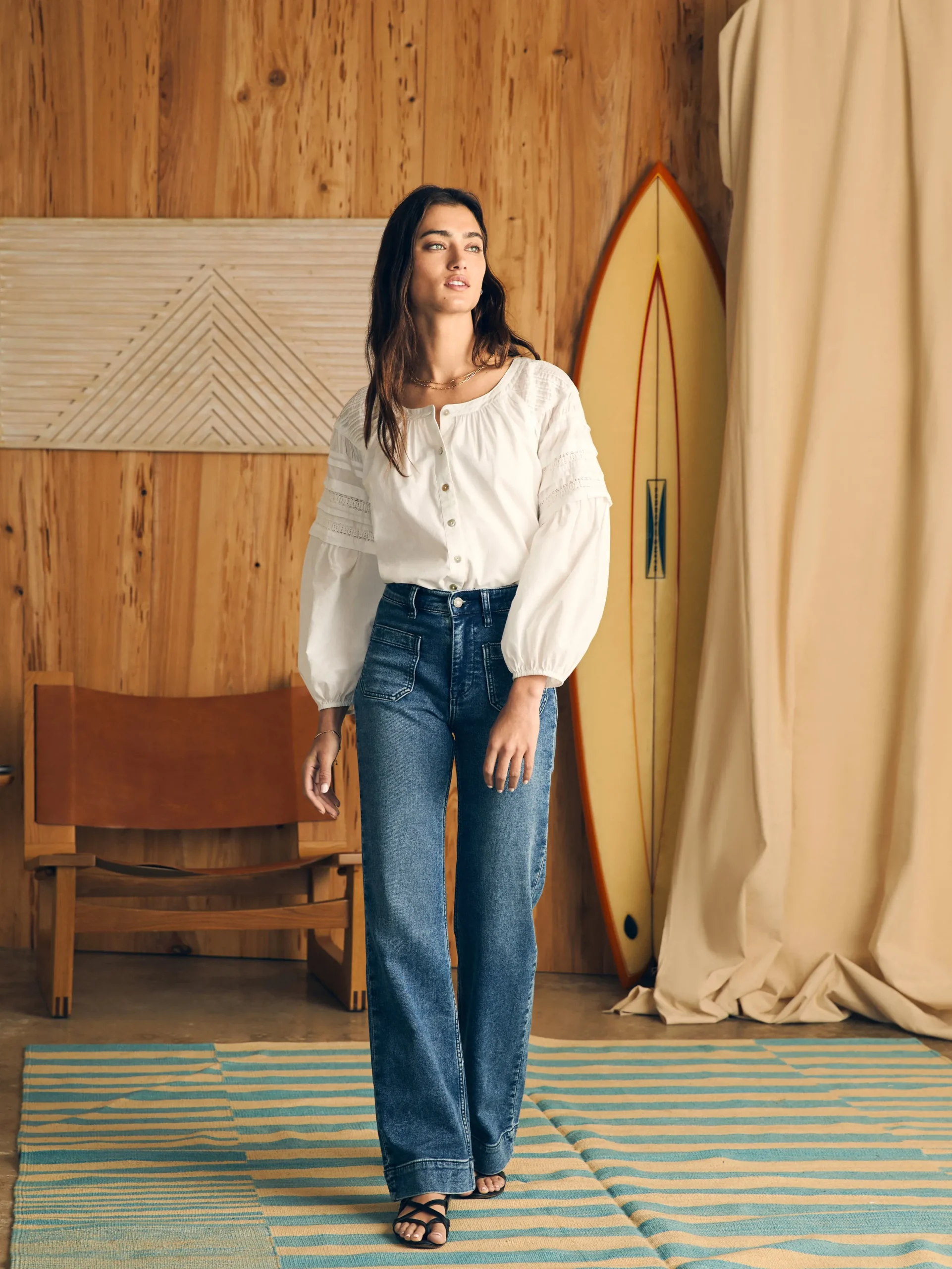 Women Faherty Brand Enna Top -