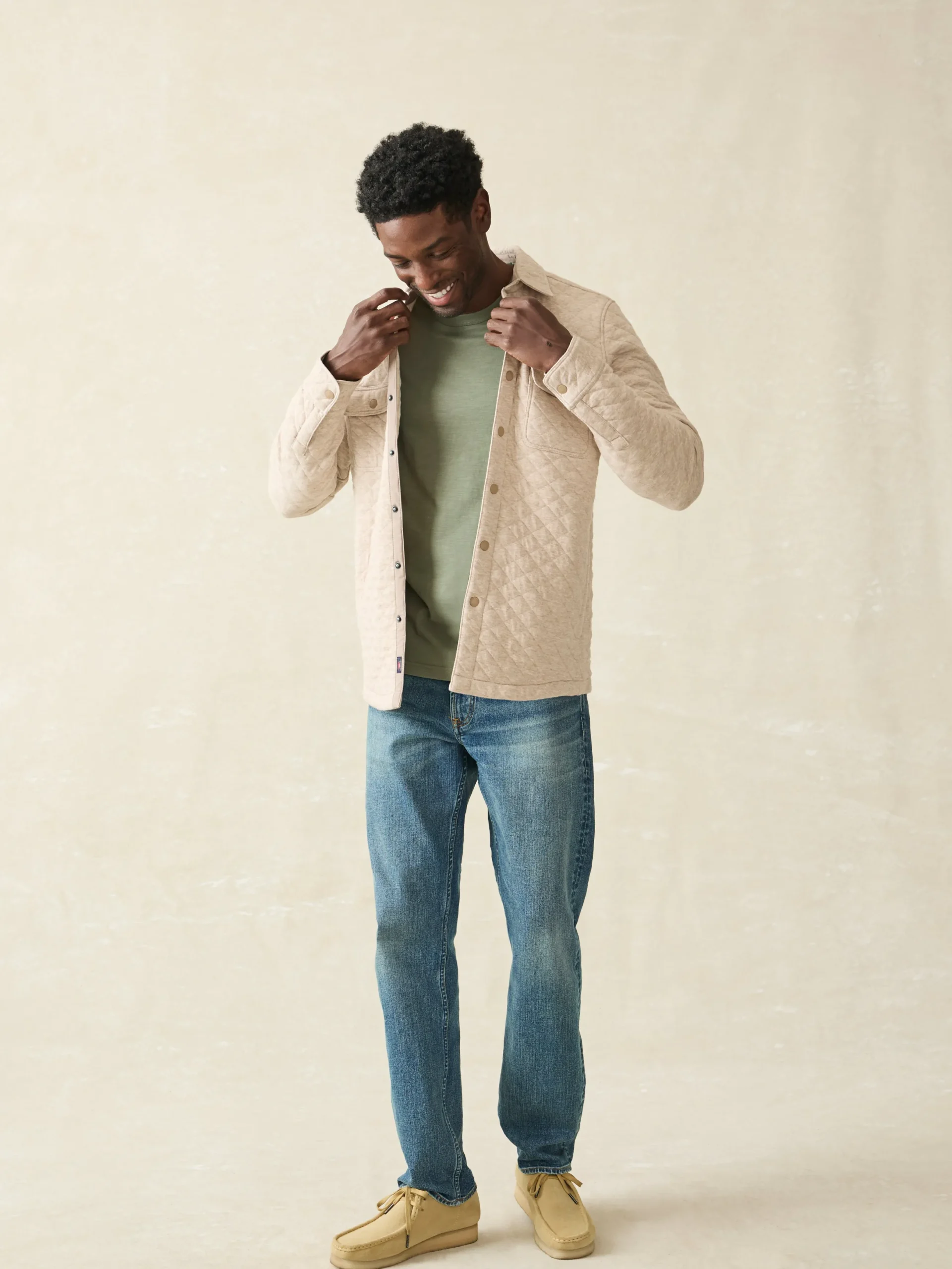 Faherty Brand Epic Quilted Fleece CPO (Tall) -