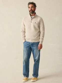 Faherty Brand Epic Quilted Fleece Pullover -